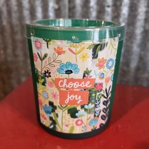 Choose Joy 8 oz Jar Candle ORANGE BLOSSOM Scent - Primitives by Kathy NEW